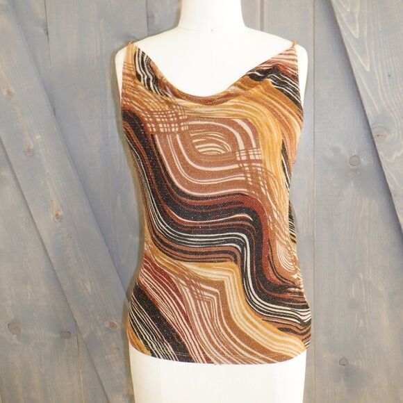 Sexy multi-warm hues shimmering top - Picture 1 of 3